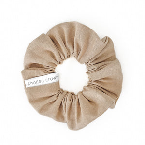 camel | mini scrunchie